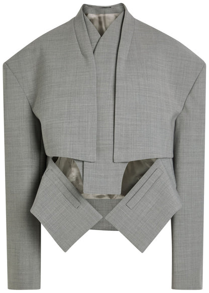 Solid Short Woven Jacket