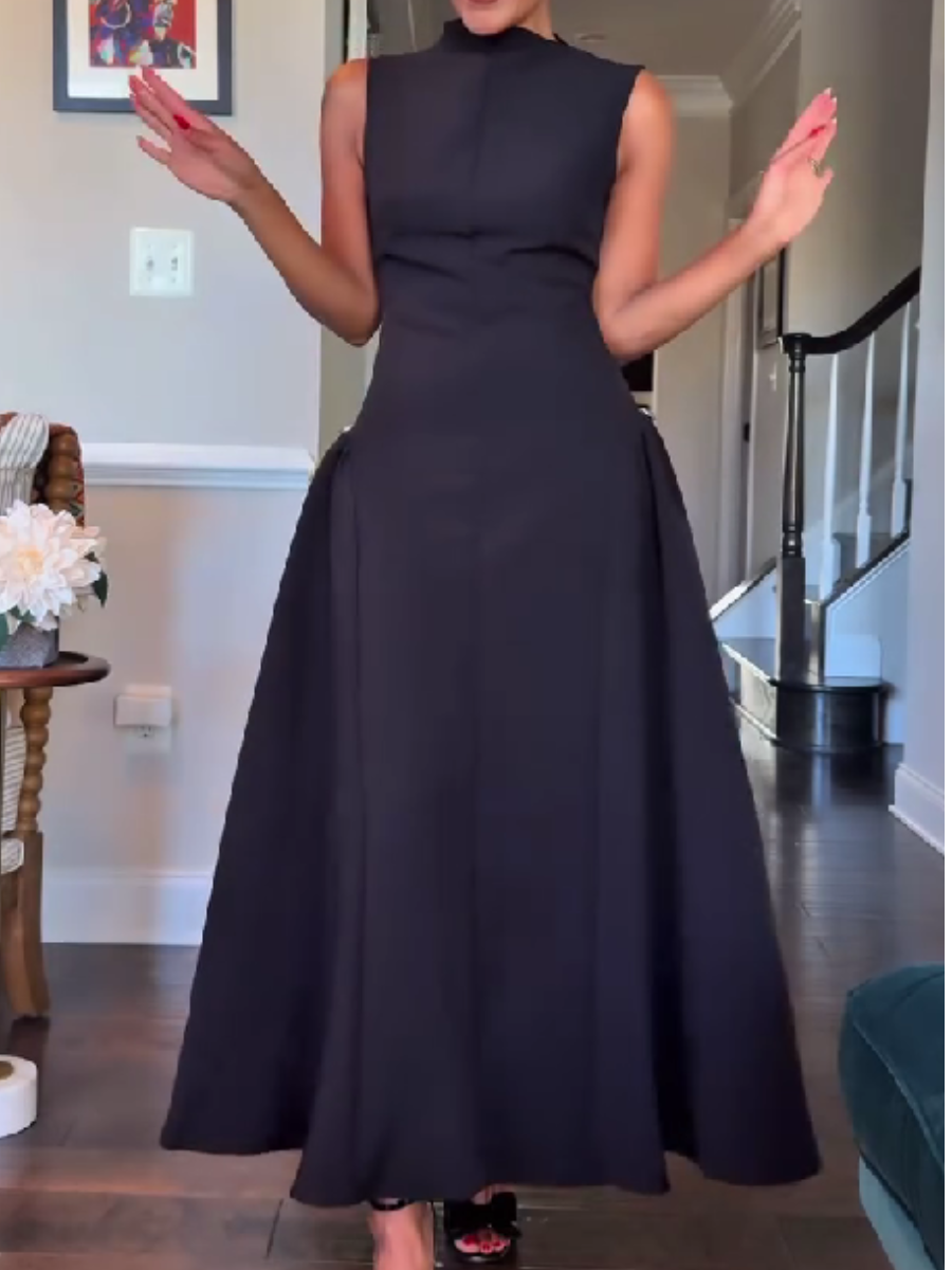 Irregular Neckline Dress