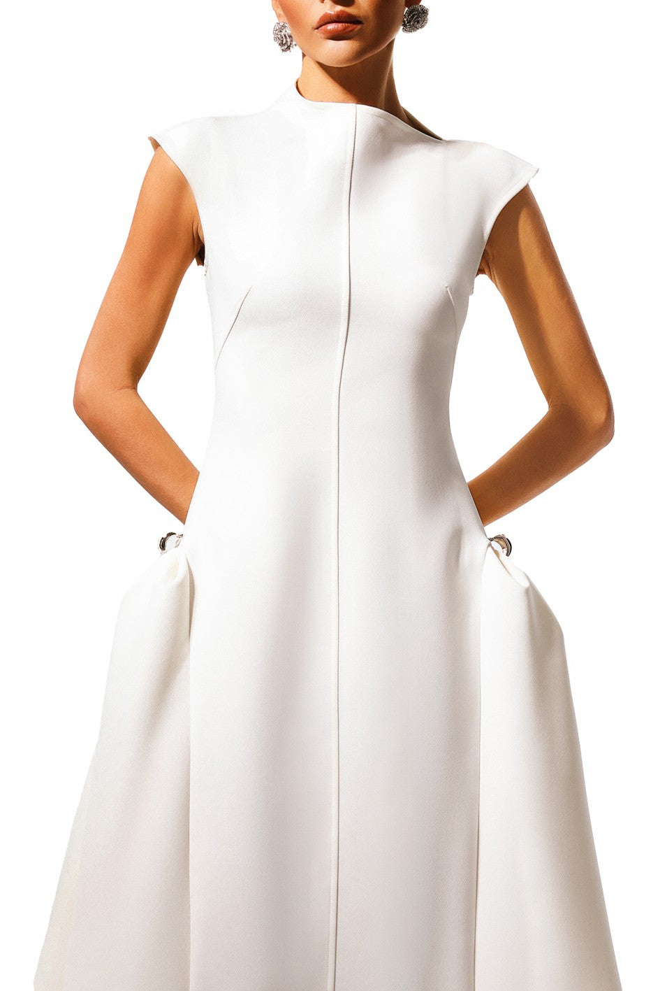 Irregular Neckline Dress