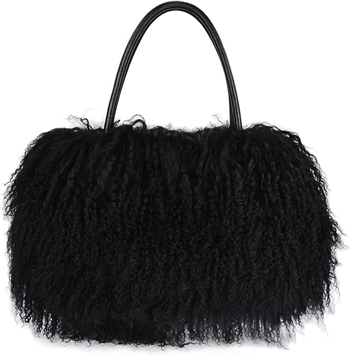 Large Capacity Faux Fur Shoulder Bag