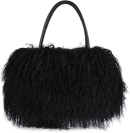 Large Capacity Faux Fur Shoulder Bag