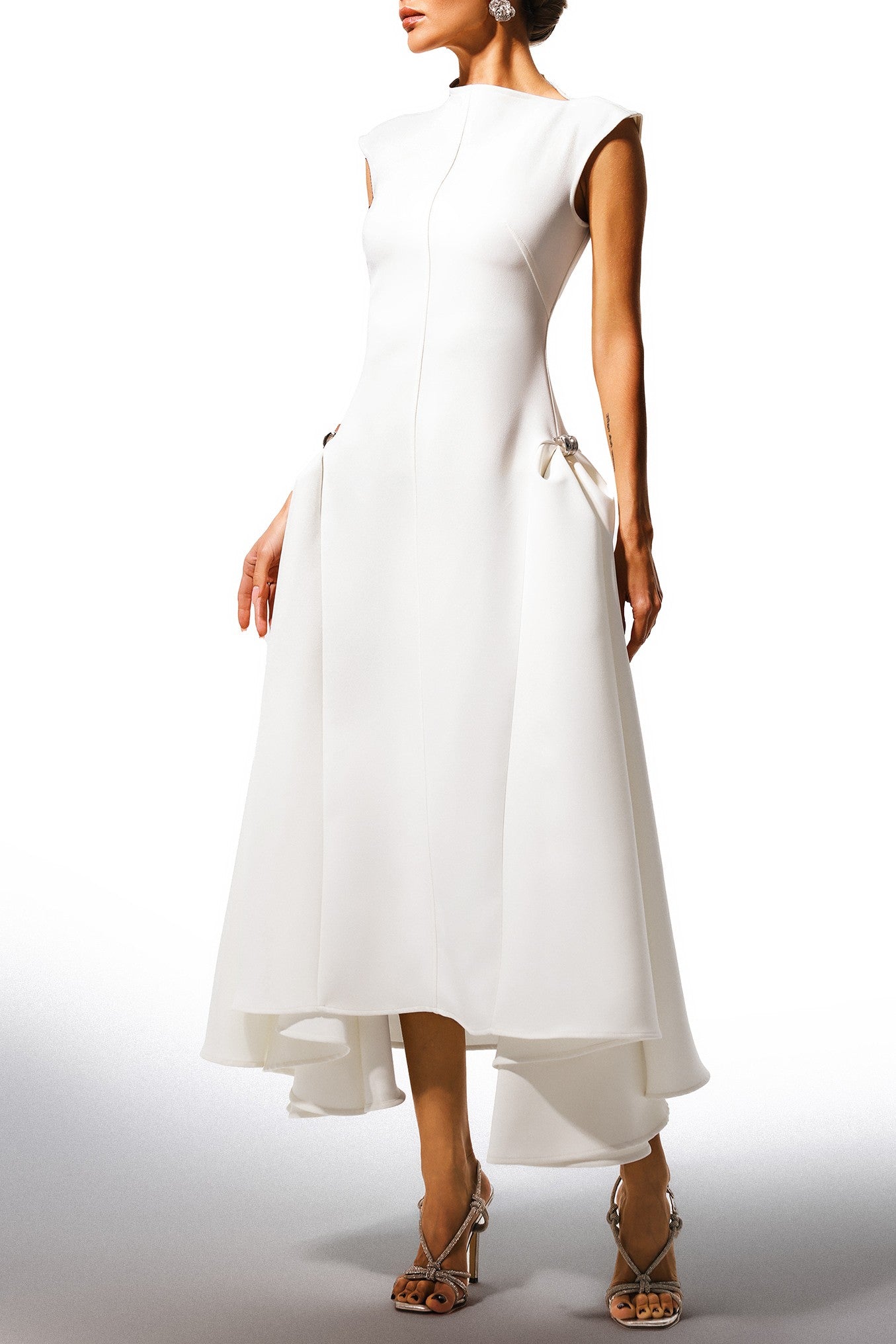Irregular Neckline Dress