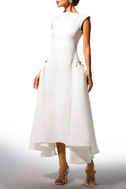Irregular Neckline Dress