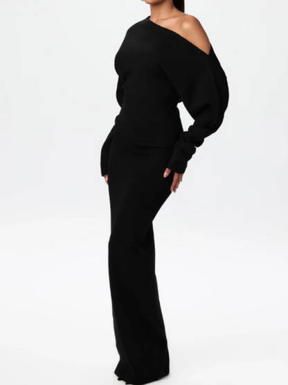 Slim-Fit Elegant Sweater Dress