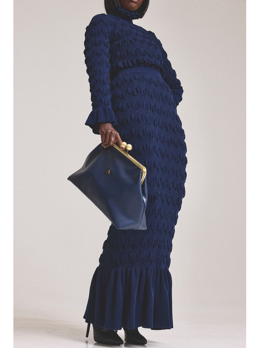Fine Knitted Skirt Suit