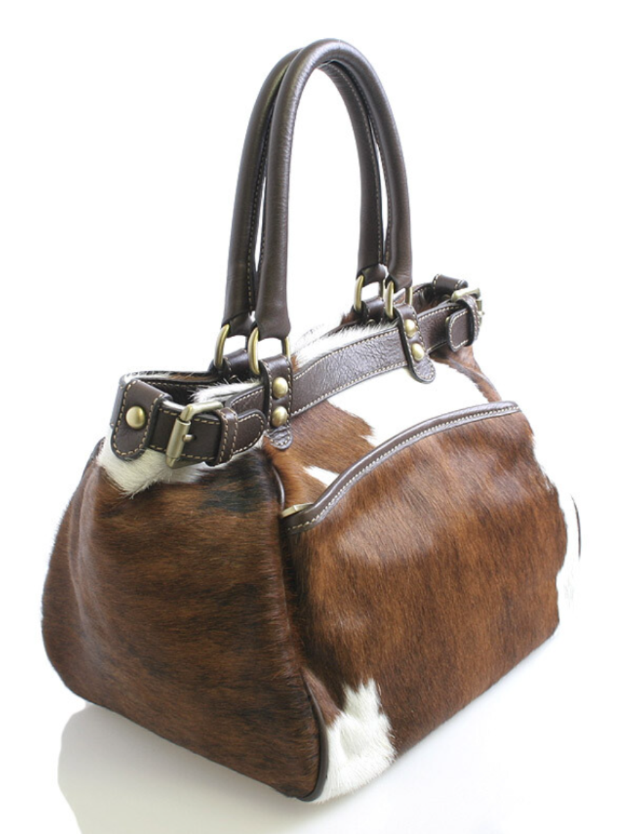 Faux Leather Dairy Shoulder Bag
