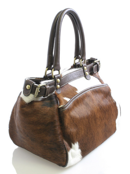 Faux Leather Dairy Shoulder Bag