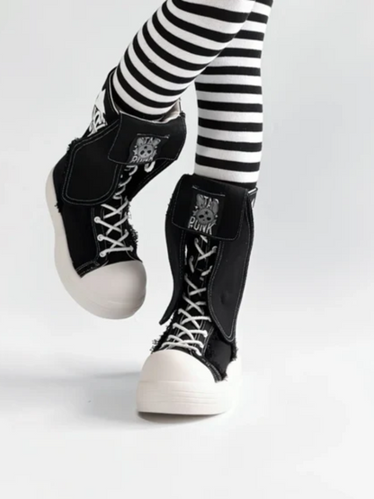 Platform Boots Canvas Boots