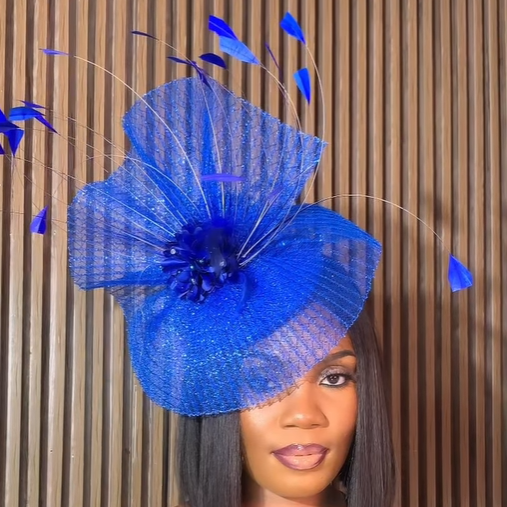 The Classy Blue Topper Hat