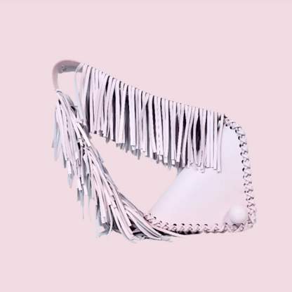 Fringed Triangle Shoulder Bag