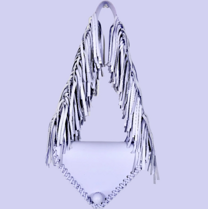 Fringed Triangle Shoulder Bag