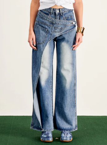 Deconstructed Design Jeans