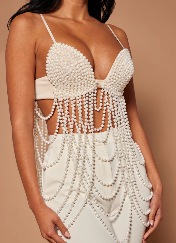 Demure Pearl Top
