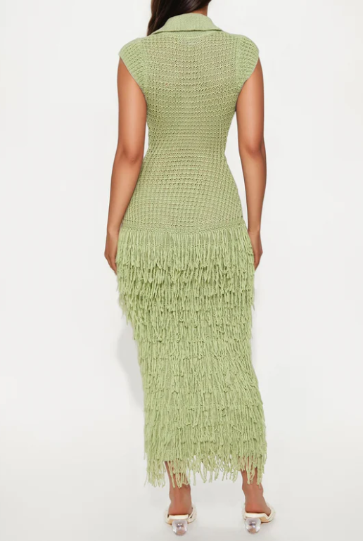 Demure Tassel Dress