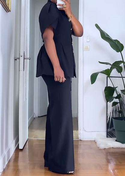 Demure Button Down 2pc Set