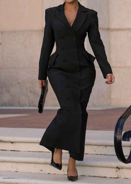 Fab Blazer Maxi Dress