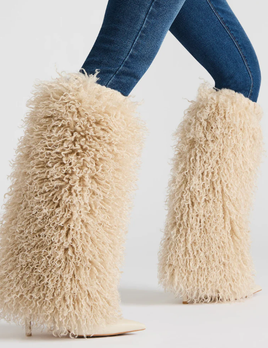 Fab Fur Heel Boots