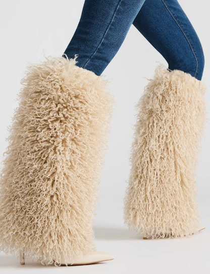 Fab Fur Heel Boots
