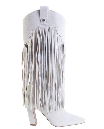 Chic Suede Tassel Boots