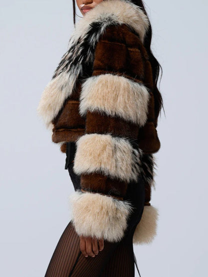 The Cropped Faux Fur Jacket