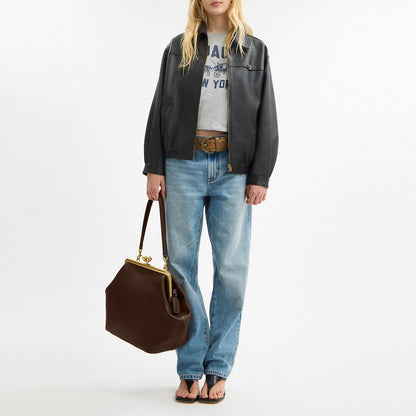 Large Kisslock Frame Bag