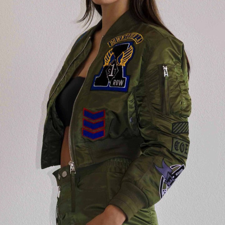 Fab Embroidered Bomber Jacket