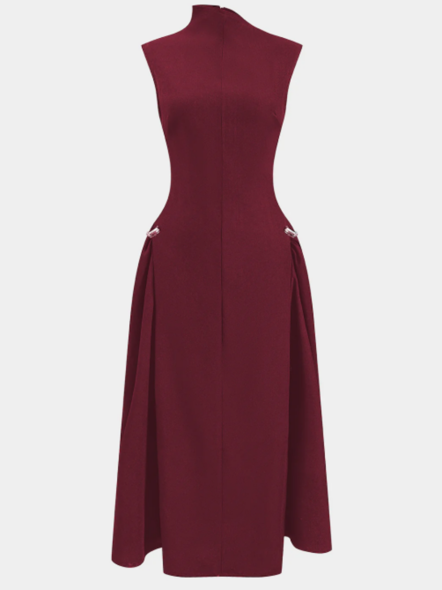 Irregular Neckline Dress