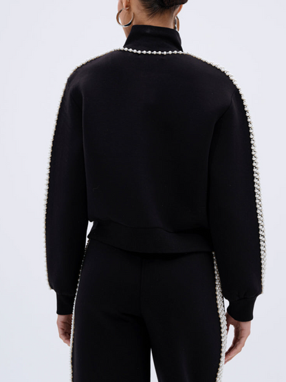 Pearl-Modified Zip Coat