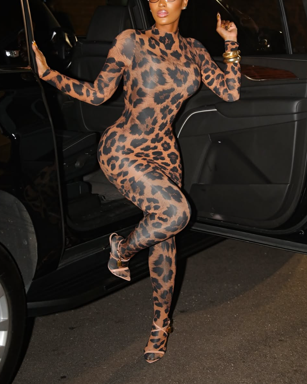 Cheetah-Printed Jumpsuit