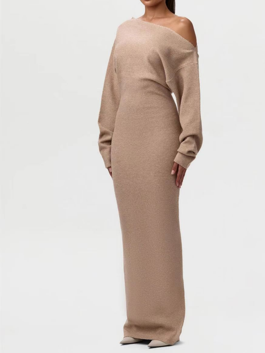 Slim-Fit Elegant Sweater Dress