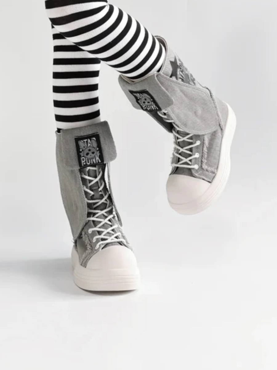 Platform Boots Canvas Boots