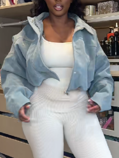 Zip-Up Short Jacket