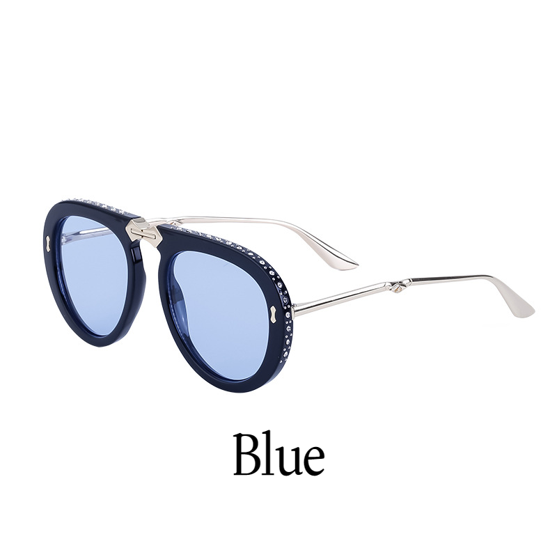Diamond Folding Sunglasses