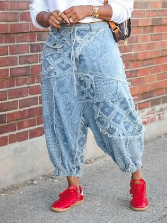 Loose Comfy Paisley Jeans