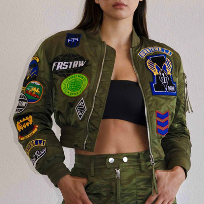 Fab Embroidered Bomber Jacket